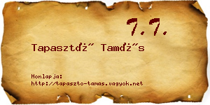 Tapasztó Tamás névjegykártya